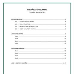 Kartläggning i engelska åk 6 - Reading (Berättande) + Bedömning