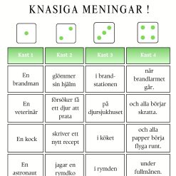 Tärningssagor – Roliga meningar och kreativa berättelser.