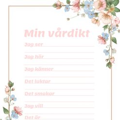Vårdikt med våra sinnen– stödstrukturer för skrivande