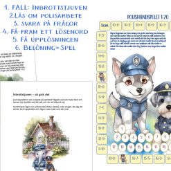SOS Alarm; Polisen – Faktatexter, Ordjakt, tärningsspel