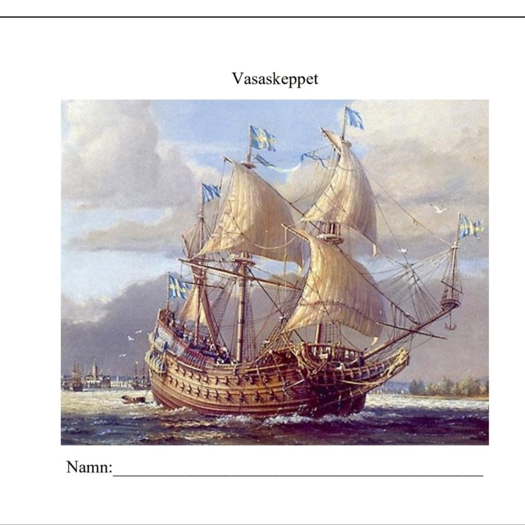 Arbetshäfte Vasaskeppet