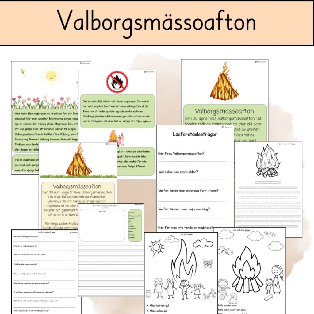 Valborg -läs och skrivförståelse i olika nivåer
