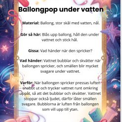 Veckans experiment ballongpop
