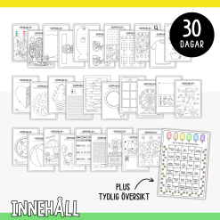 Sommarlovets pysselkalender - 30 dagar (original)