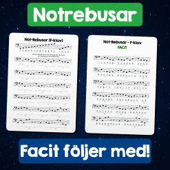 Musikrebusar med F-klav