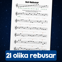 Musikrebusar med G-klav