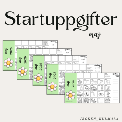 Startuppgifter vt 26 maj