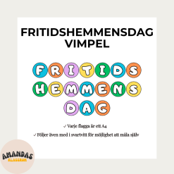 Vimpel till Fritidshemmens dag - Runda flaggor