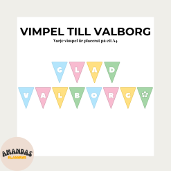 Vimpel till Valborg - Vårfärger