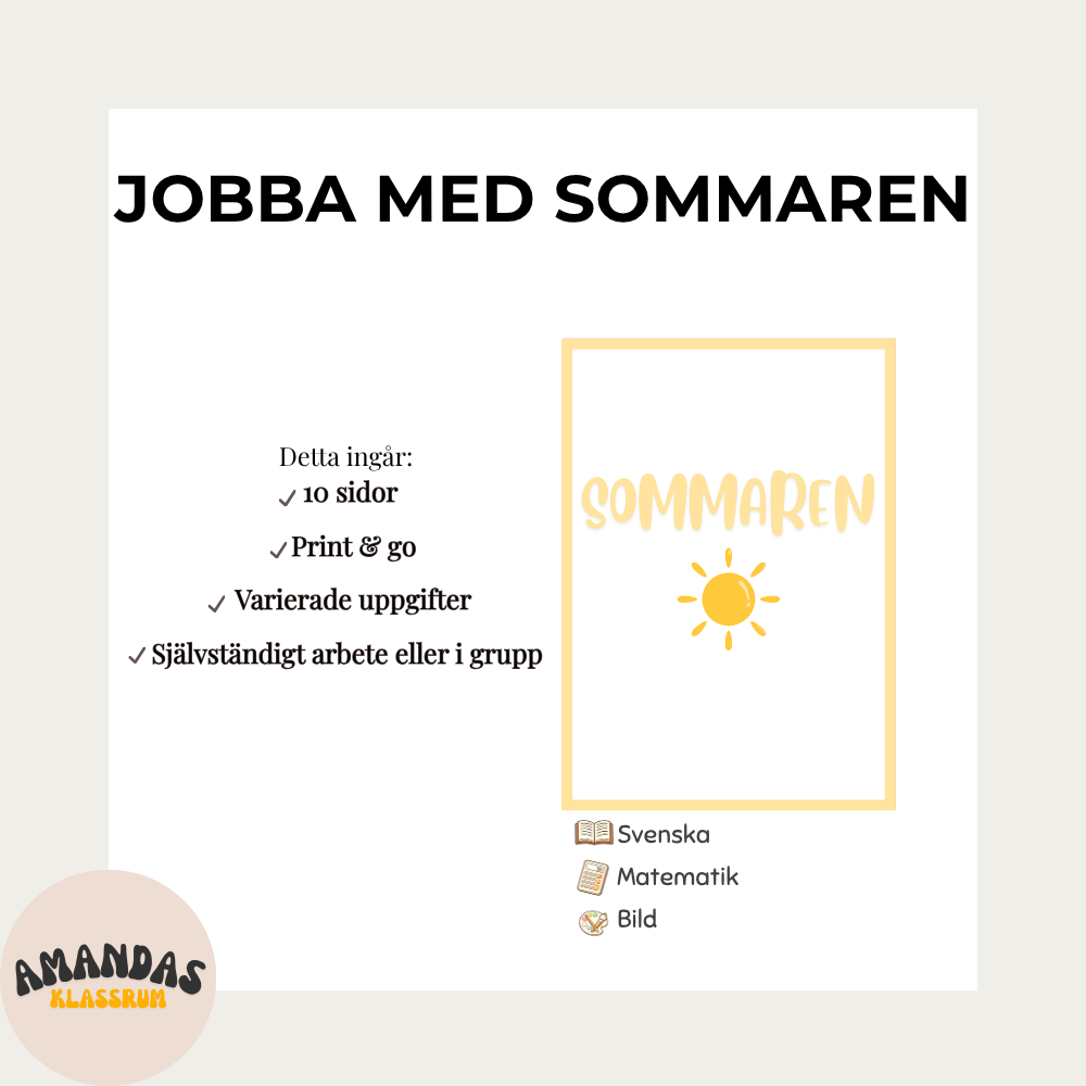 Sommarhäfte FK–åk 2 – roliga och lärorika uppgifter