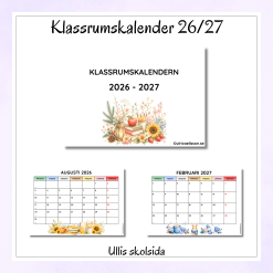 Klassrumskalender 26/27 - akvarell