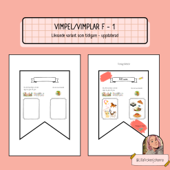 Vimpel/vimplar - förskoleklass, åk 1 🍓