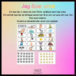 Spel- Öva uttal.