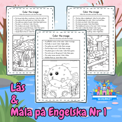 Läs och Måla på Engelska 1