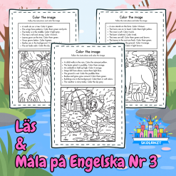 Läs och Måla på Engelska 3