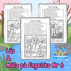 Läs och Måla på Engelska 6