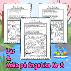 Läs och Måla på Engelska 8