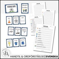 Tema fotboll | Ordkort med bildstöd & välskrivning