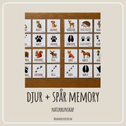 Djur + spår memory