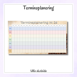 Mall för veckoplanering, terminsplanering, ämnesplanering och dagsplaneringar – redigerbar 26/27