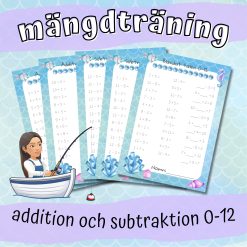 Mängdträning addition och subtraktion 0-12