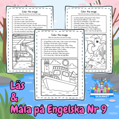 Läs och Måla på Engelska 9