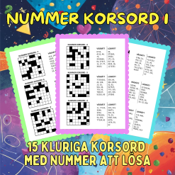 Nummer Korsord 1