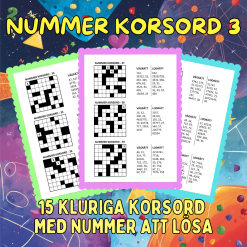 Nummer Korsord 3