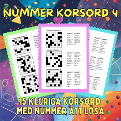 Nummer Korsord 4