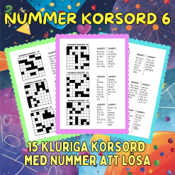 Nummer Korsord 6