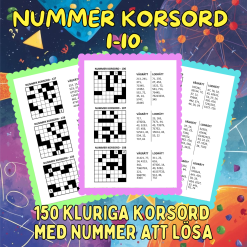 Nummer Korsord 1 – 10