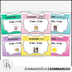 Klasscertifikat till skolavslutningen 25/26 – Redigerbara och färdiga att skriva ut