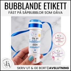 Etikett till såpbubblor | Sommaravslutning / Skolavslutning
