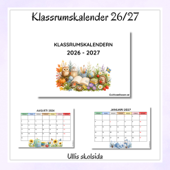 Klassrumskalender 26/27 - pastell