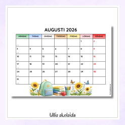 Klassrumskalender 26/27 - pastell