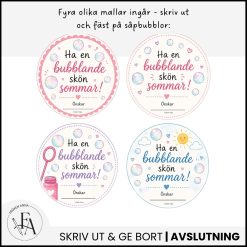 Etikett till såpbubblor | Sommaravslutning / Skolavslutning