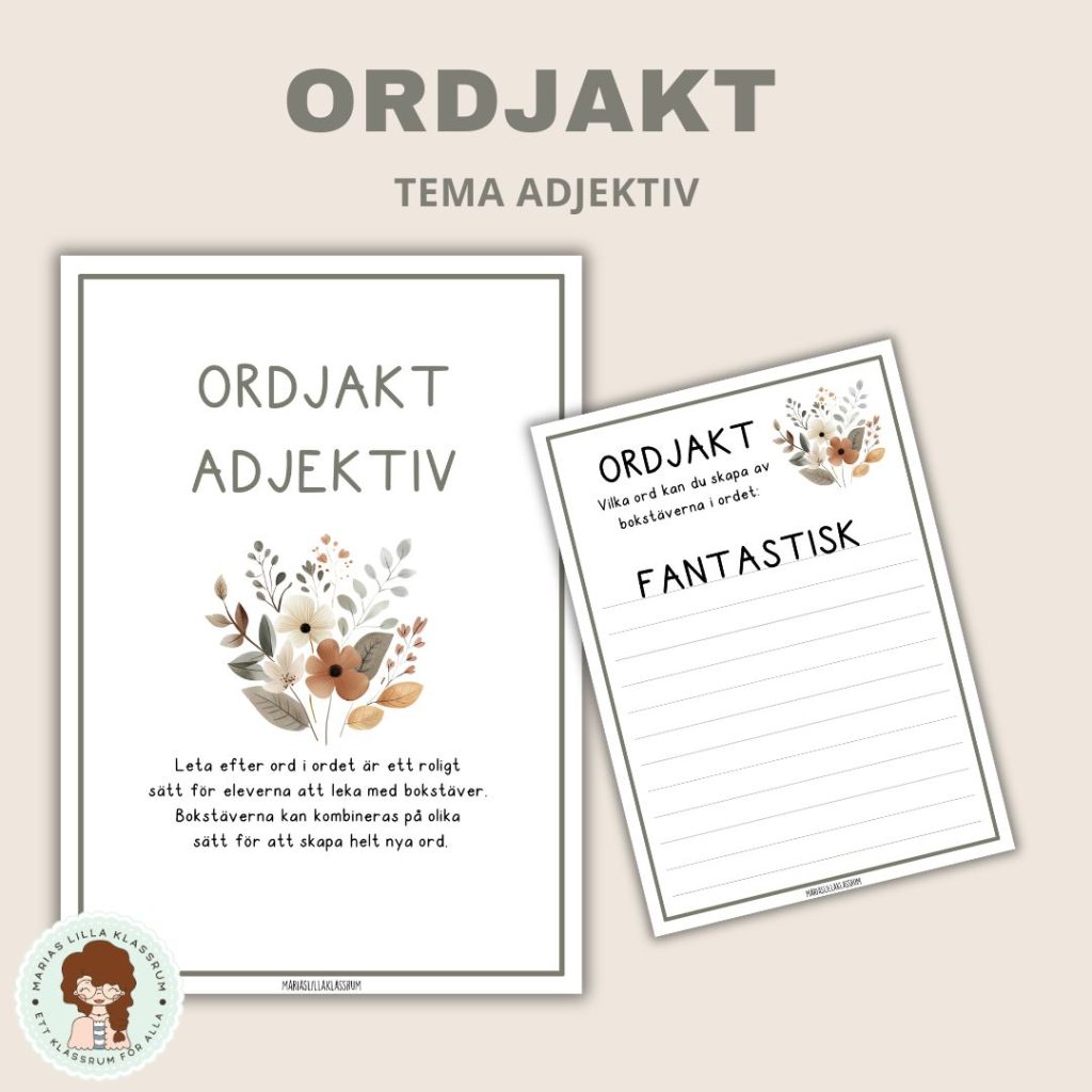 Ordjakt – Adjektiv