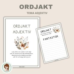 Ordjakt - Adjektiv