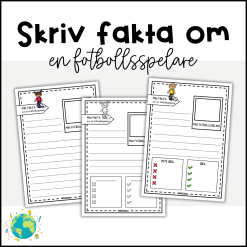 Skriv fakta om en fotbollsspelare