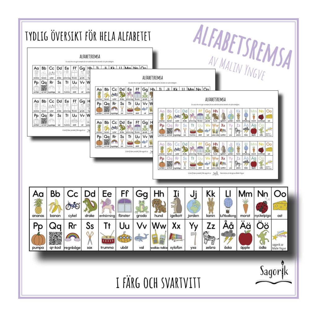 Alfabetsremsa bänkhjälp