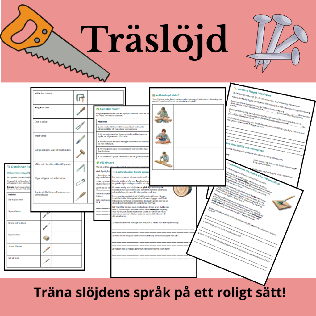 Begreppsträning: Träslöjd