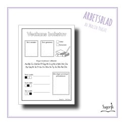 Arbetsblad Veckans bokstav