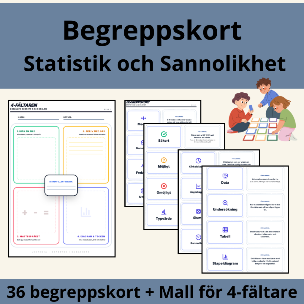 Begreppskort Sannolikhet och Statistik