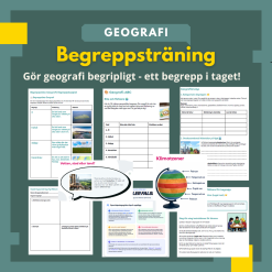 Geografi: Begreppsträning- komplett material