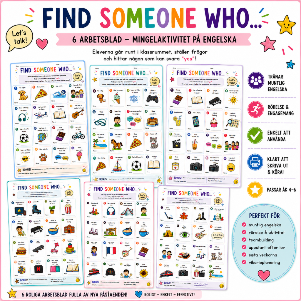 Find someone who..