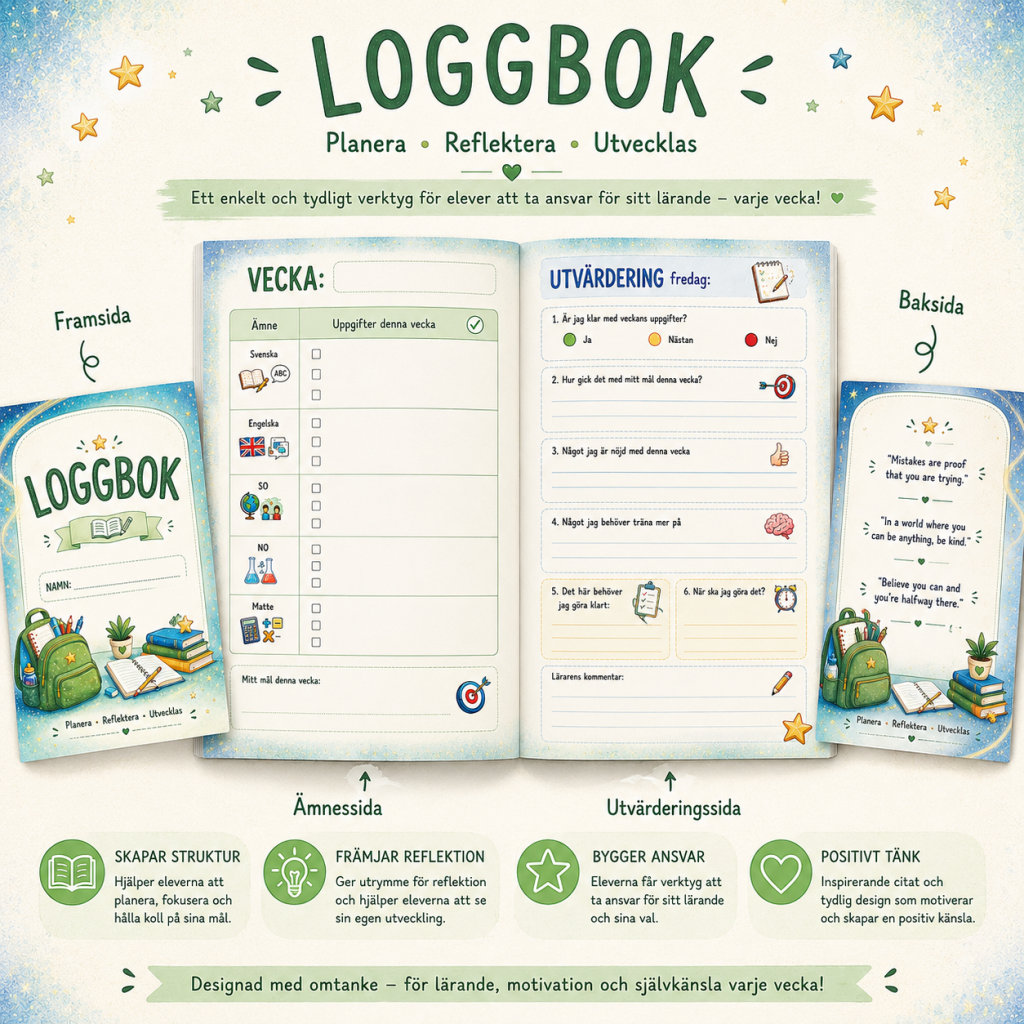 Loggbok 2.0 – ge eleverna möjlighet att ta ansvar för sitt eget lärande
