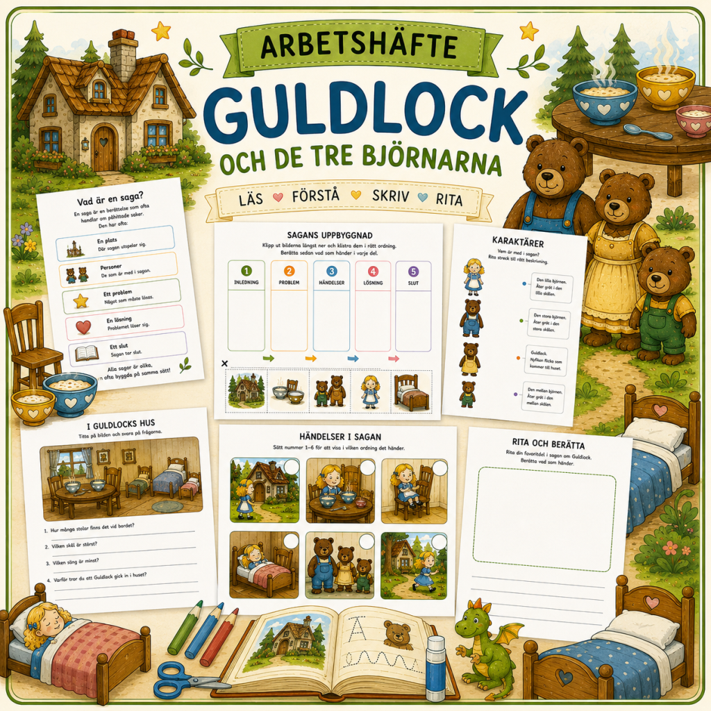 Häfte sagor utifrån guldlock