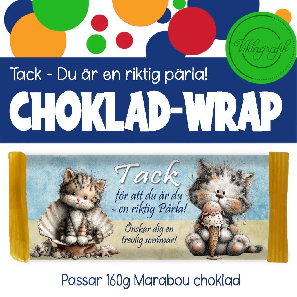 Choklad-wrap: Tack för att du är du – en riktig Pärla