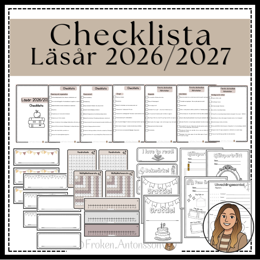 Checklista – Nytt läsår 2026/2027