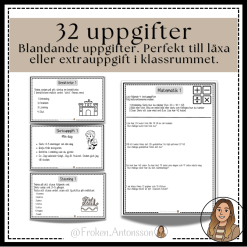 Extrauppgift/läxa - 32 uppgifter